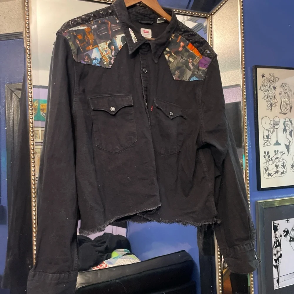 Levi’s Elvira cropped handmade shacket - Picture 1 of 6
